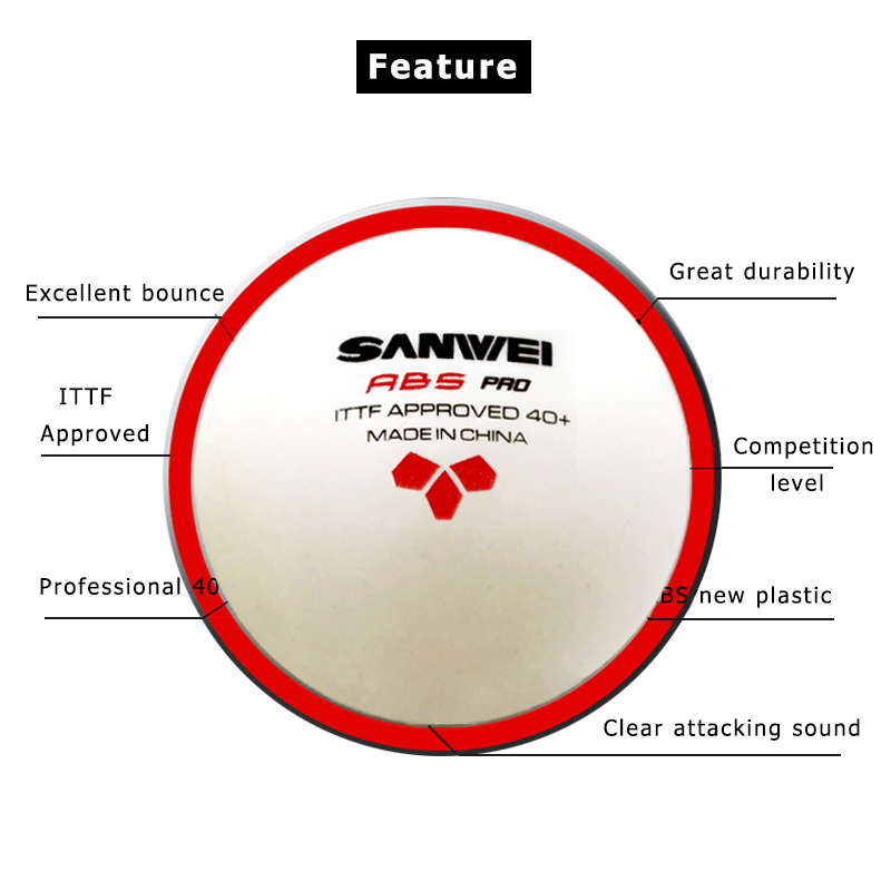 SANWEI ABS PRO 3-Star 40+ Tabl - Table Tennis Olympics ulasan dan harga