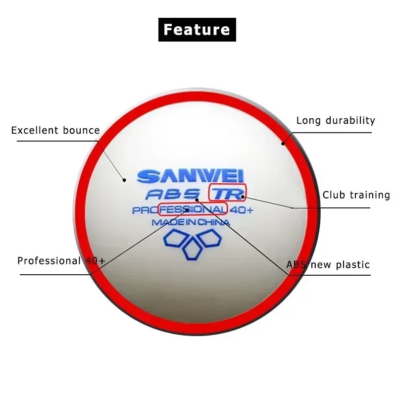 50/100pcs SANWEI TR 3 Star Tab - Table Tennis Olympics ulasan dan harga